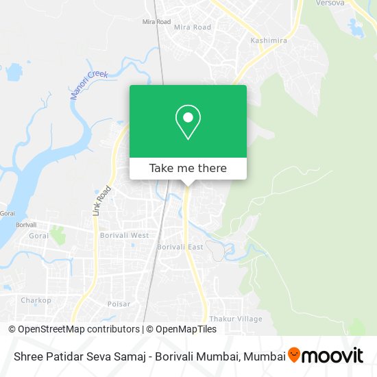 Shree Patidar Seva Samaj - Borivali Mumbai map