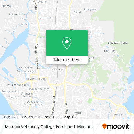 Mumbai Veterinary College-Entrance 1 map