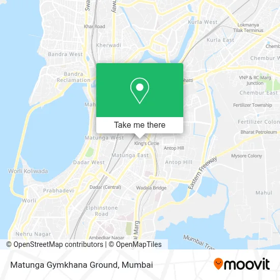 Matunga Gymkhana Ground map