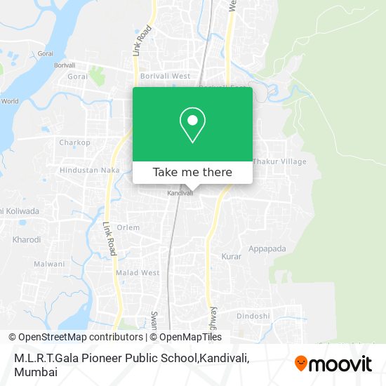 M.L.R.T.Gala Pioneer Public School,Kandivali map