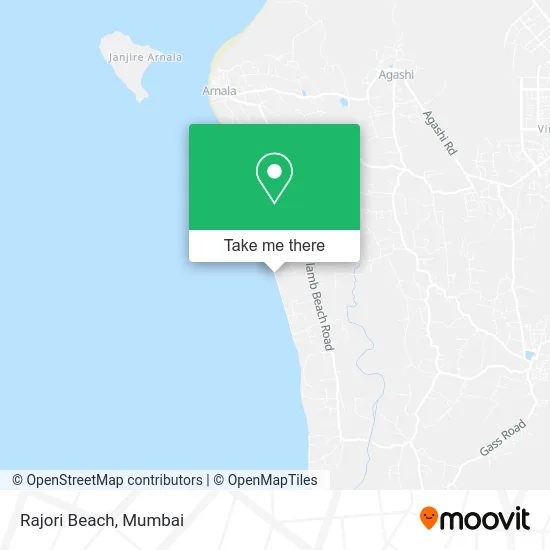 Rajori Beach map