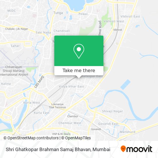 Shri Ghatkopar Brahman Samaj Bhavan map