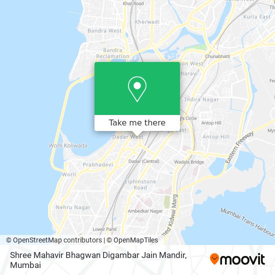 Shree Mahavir Bhagwan Digambar Jain Mandir map