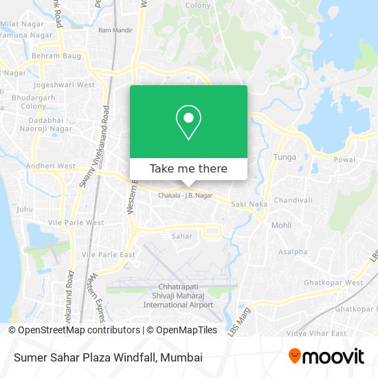 Sumer Sahar Plaza Windfall map