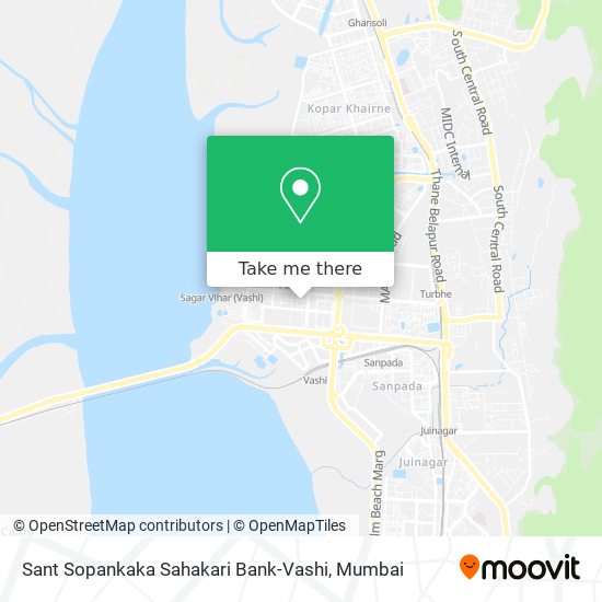 Sant Sopankaka Sahakari Bank-Vashi map