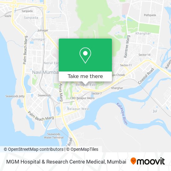 MGM Hospital & Research Centre Medical map