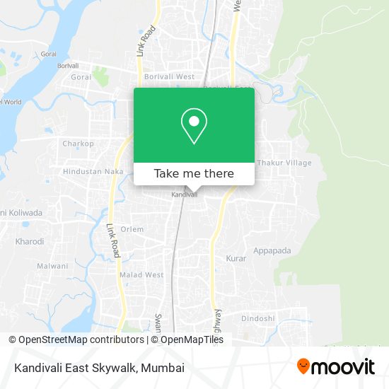 Kandivali East Skywalk map