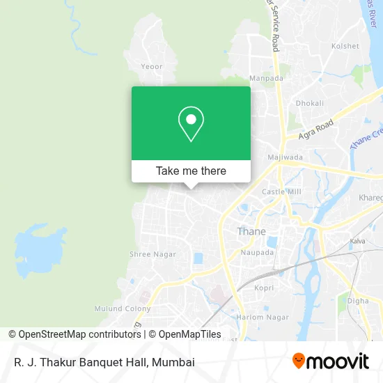 R. J. Thakur Banquet Hall map