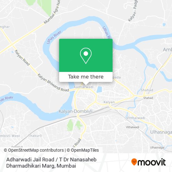Adharwadi Jail Road / T Dr Nanasaheb Dharmadhikari Marg map