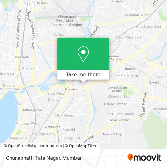 Chunabhatti-Tata Nagar map