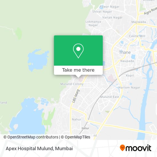 Apex Hospital Mulund map