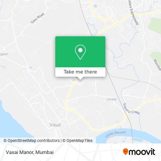 Vasai Manor map