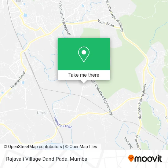 Rajavali Village-Dand Pada map