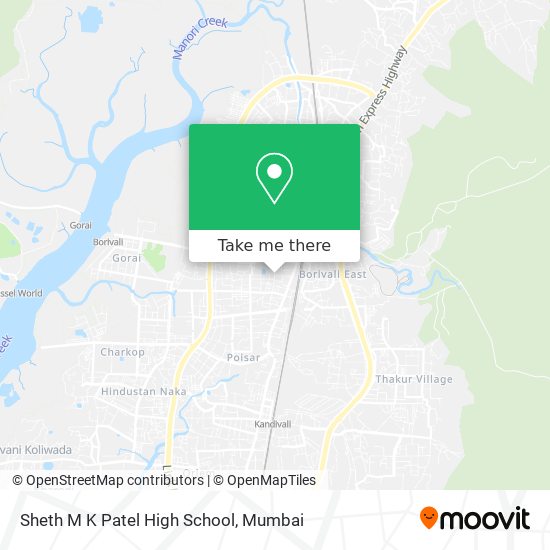 Sheth M K Patel High School map