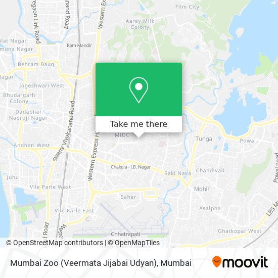 Mumbai Zoo (Veermata Jijabai Udyan) map