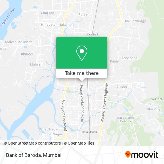 Bank of Baroda map