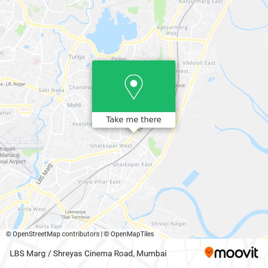 LBS Marg / Shreyas Cinema Road map