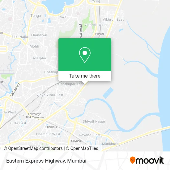 Eastern Express Highway map