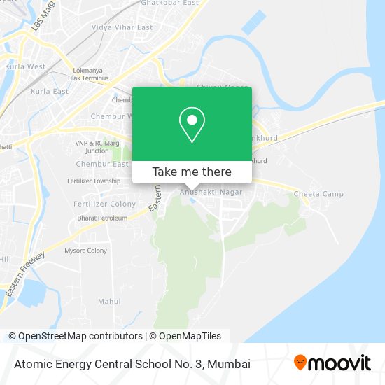 Atomic Energy Central School No. 3 map