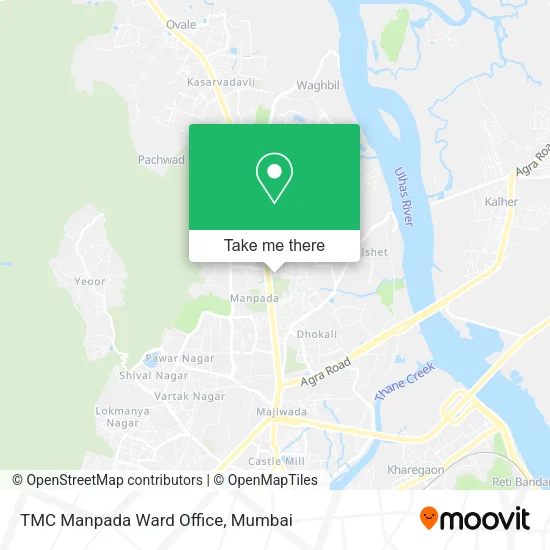 TMC Manpada Ward Office map