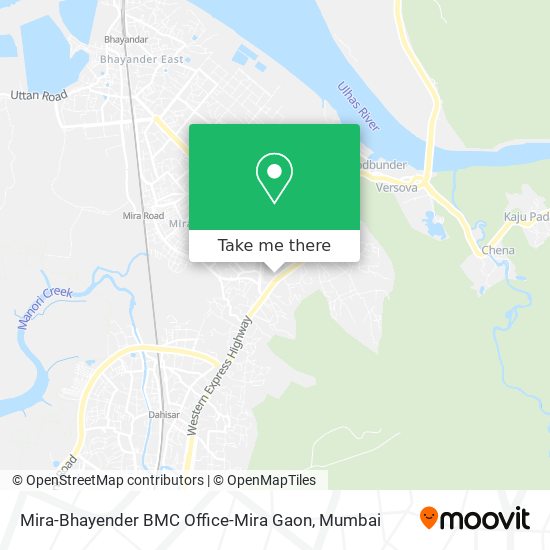 Mira-Bhayender BMC Office-Mira Gaon map