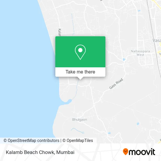 Kalamb Beach Chowk map