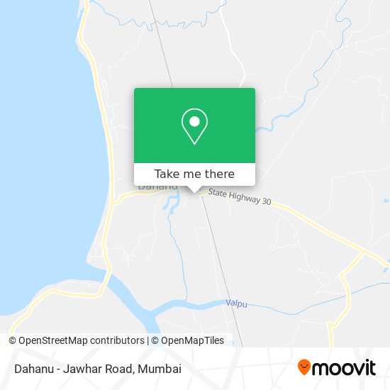 Dahanu - Jawhar Road map