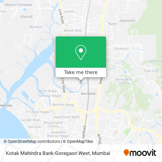 Kotak Mahindra Bank-Goregaon West map