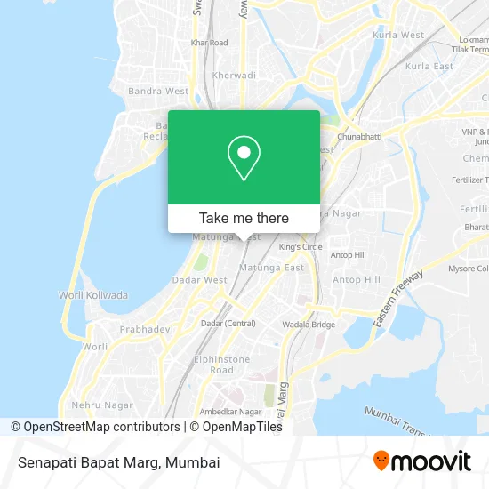 Senapati Bapat Marg map