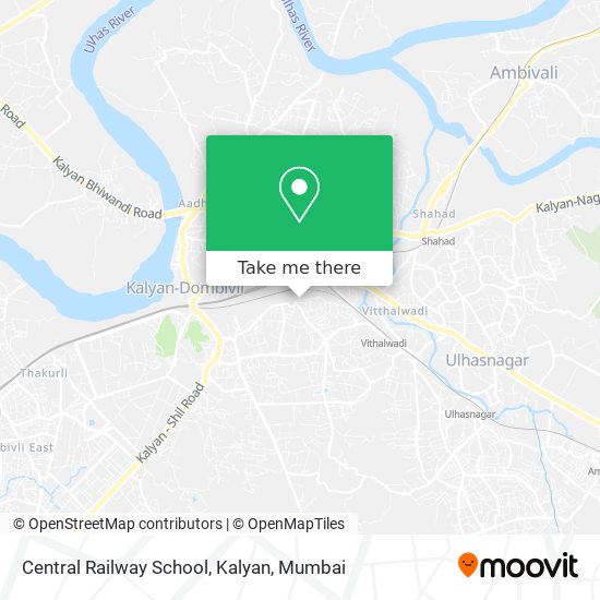 Central Railway School, Kalyan map