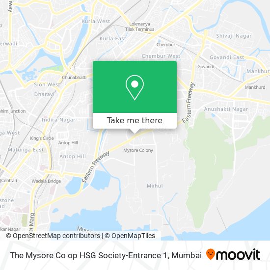 The Mysore Co op HSG Society-Entrance 1 map
