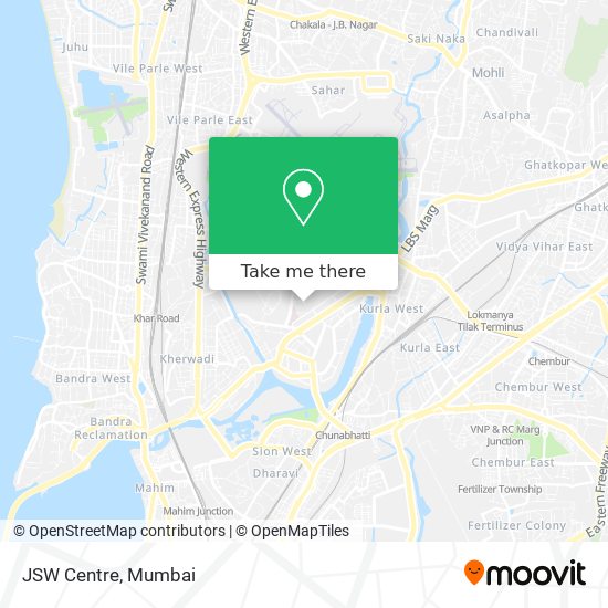 JSW Centre map