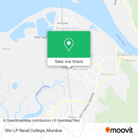 Shri LP Raval College map