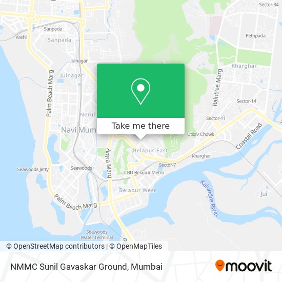 NMMC Sunil Gavaskar Ground map