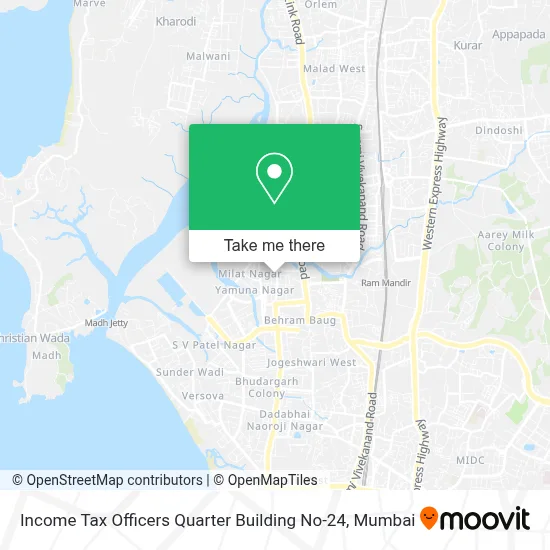 Income Tax Officers Quarter Building No-24 map