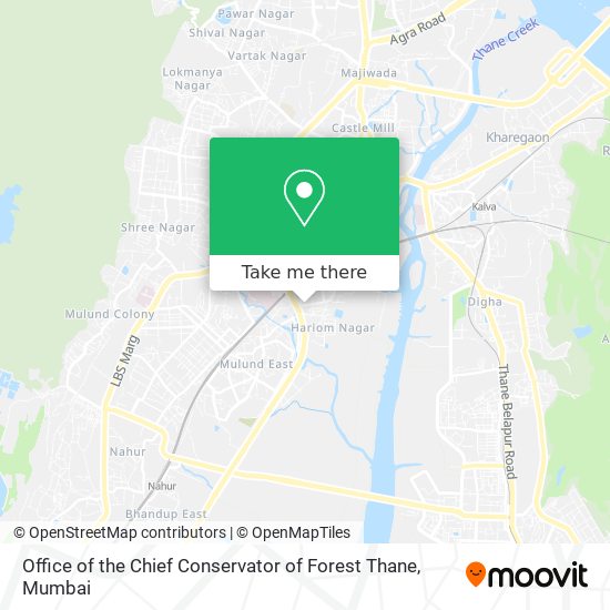 Office of the Chief Conservator of Forest Thane map