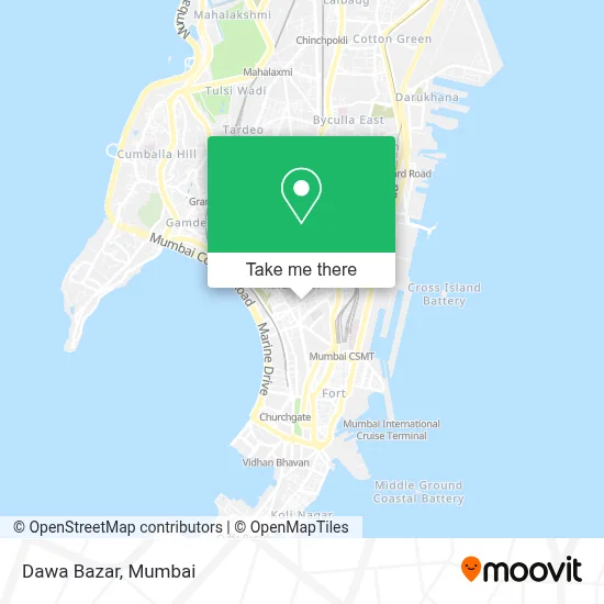 Dawa Bazar map