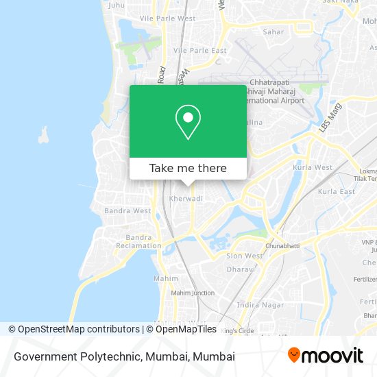 Government Polytechnic, Mumbai map
