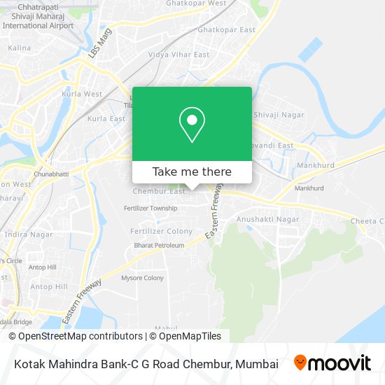 Kotak Mahindra Bank-C G Road Chembur map