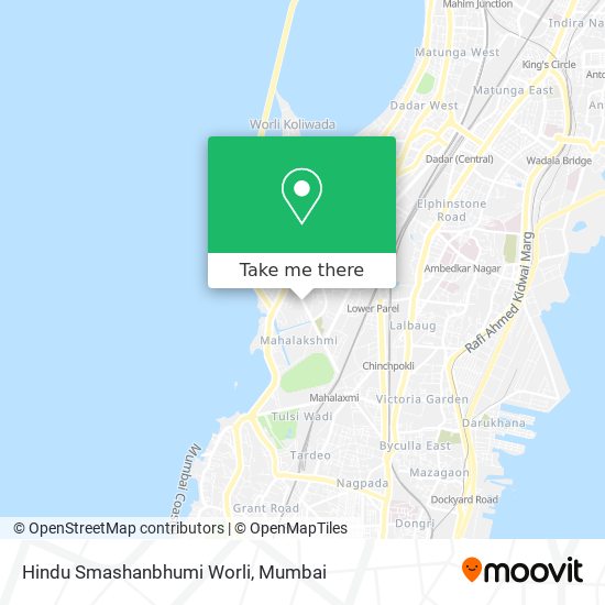 Hindu Smashanbhumi Worli map