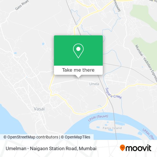 Umelman - Naigaon Station Road map