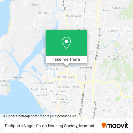 Patliputra Nagar Co-op Housing Society map