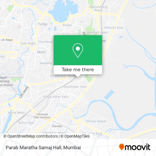 Parab Maratha Samaj Hall map