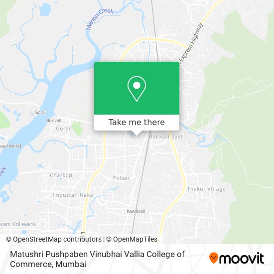 Matushri Pushpaben Vinubhai Vallia College of Commerce map