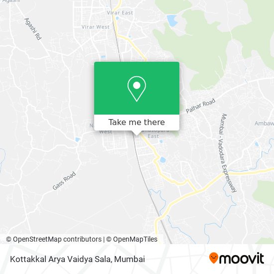 Kottakkal Arya Vaidya Sala map