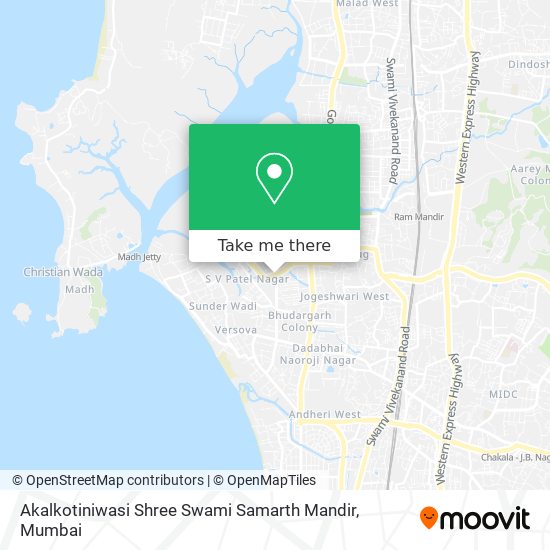 Akalkotiniwasi Shree Swami Samarth Mandir map