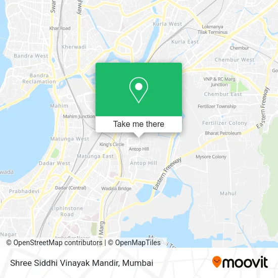Shree Siddhi Vinayak Mandir map