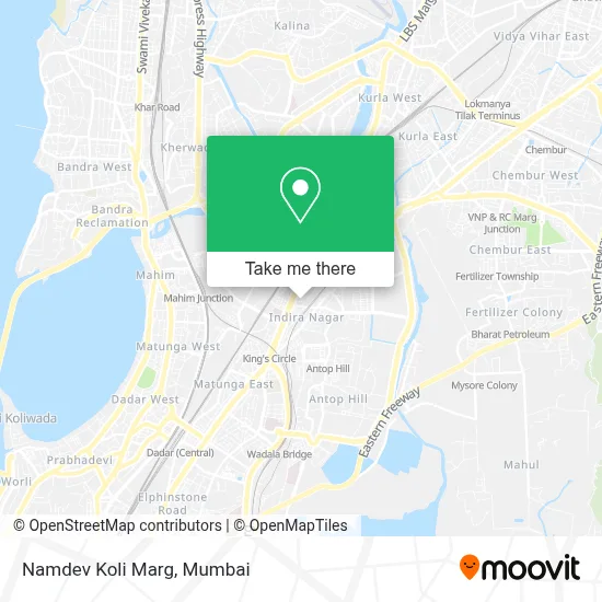 Namdev Koli Marg map