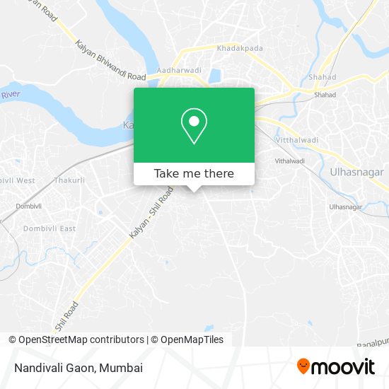 Nandivali Gaon map