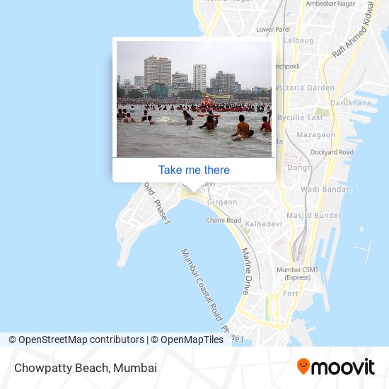 Chowpatty Beach map